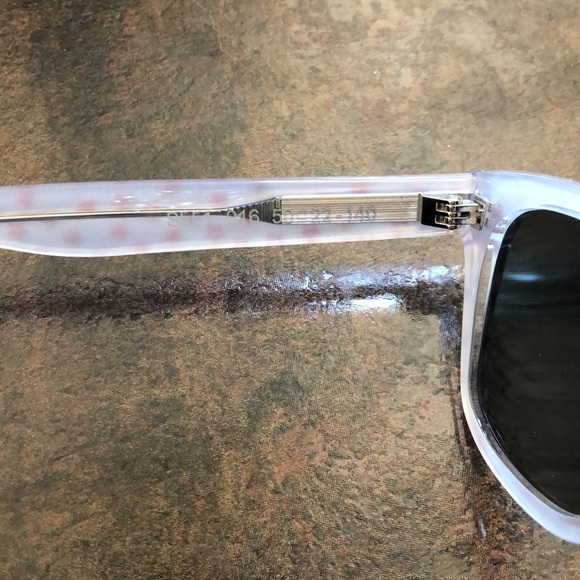 New Saint Laurent Silver red glitter star sunglasses silver glasses sun - Picture 5 of 13